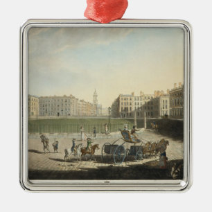 Hanover Square, engraved by Robert Pollard (1755-1 Metal Ornament