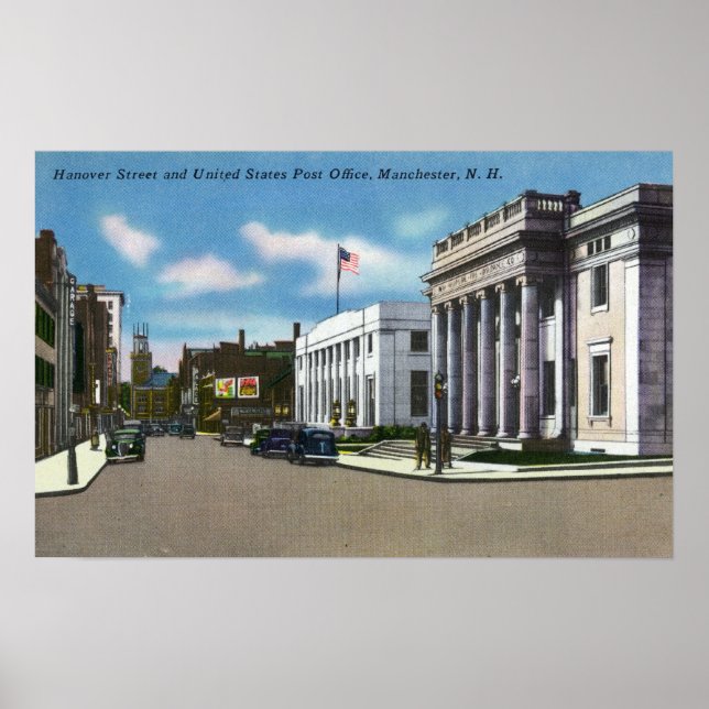 Hanover Street View of the Post Office Poster (Front)