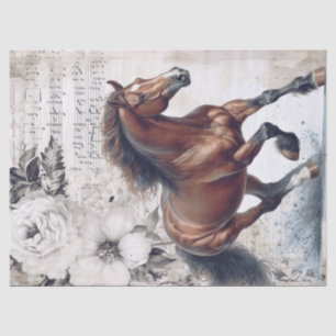 Hanoverian Horse Decoupage Tissue Paper