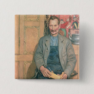Hans Arnbom, The Carpenter 15 Cm Square Badge