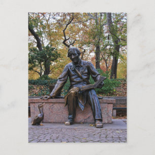 Hans Christian Andersen, Central Park, NYC Postcard