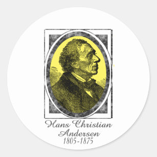 Hans Christian Andersen Classic Round Sticker