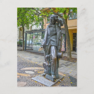 Hans Christian Andersen Statue, Bratislava, Slovak Postcard