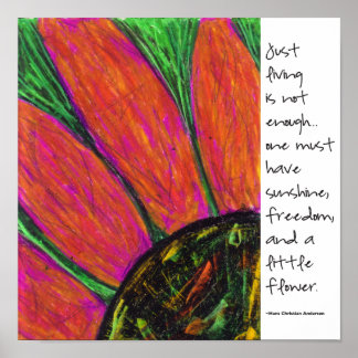 Hans Christian Anderson Quote Poster