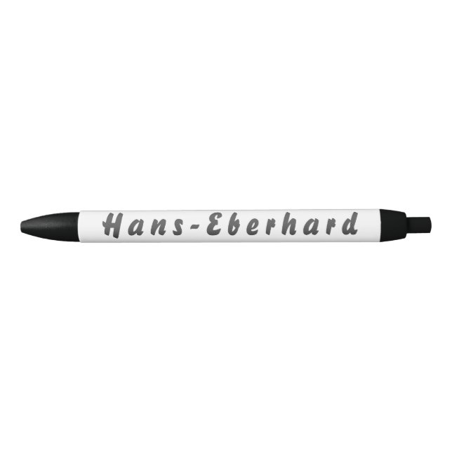 Hans-Eberhard Kugelschreiber Black Ink Pen (Front)