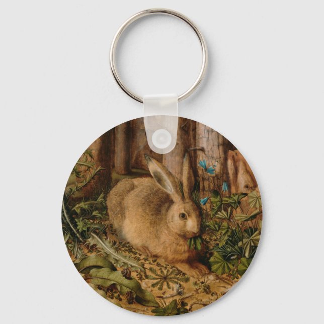 Hans Hoffmann A Hare In The Forest Key Ring (Front)