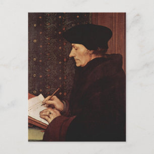 Hans Holbein - Portrait of Desiderius Erasmus Postcard