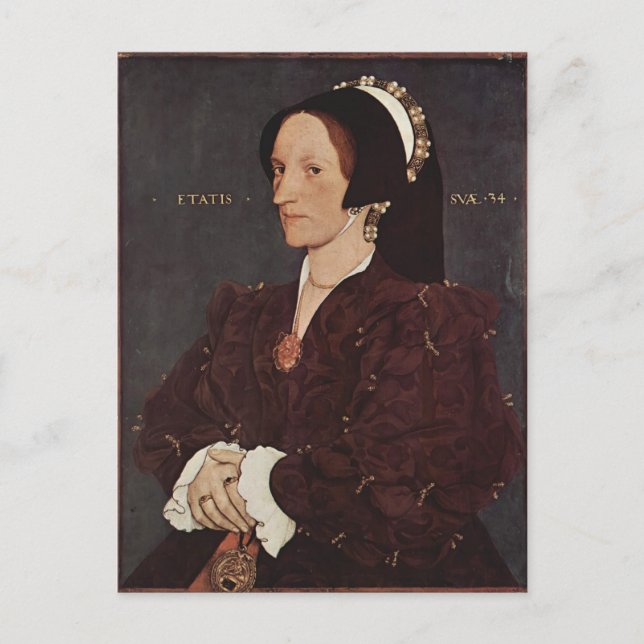 Hans Holbein- Portrait of Margaret Wyatt, Lady Lee Postcard (Front)