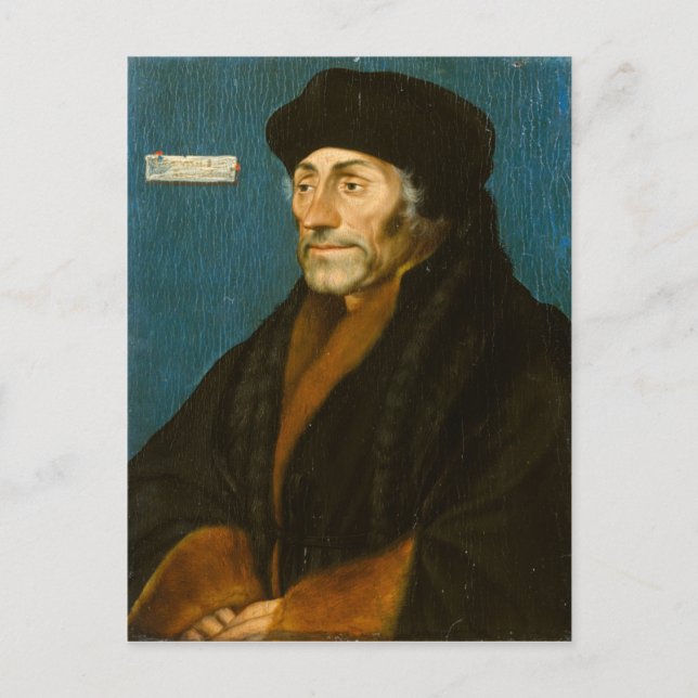 Hans Holbein the Younger Erasmus of Rotterdam Postcard (Front)