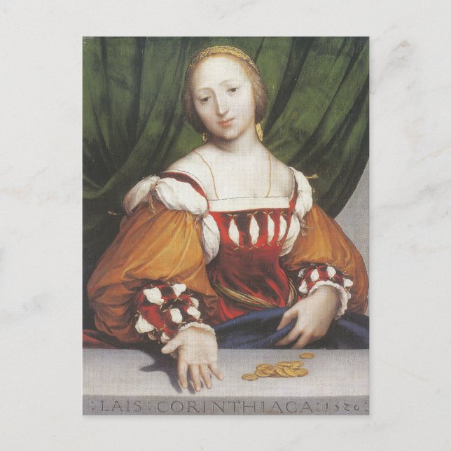 Hans Holbein the Younger- Lais Corinthiaca Postcard (Front)