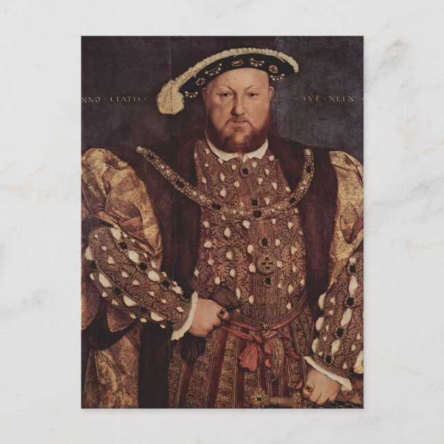 Hans Holbein the Younger- Portrait of Henry VIII Postcard (Front)