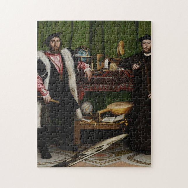Hans Holbein the Younger - The Ambassadors Jigsaw Puzzle (Vertical)