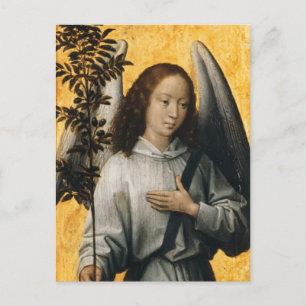 Hans Memling- Angel Holding an Olive Branch Postcard
