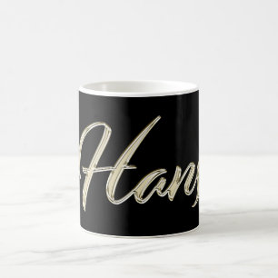 Hans Name whitegold Tasse Teetasse Kaffeetasse Coffee Mug