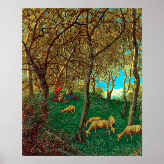 Hans Thoma At Lake Garda Poster (Front)