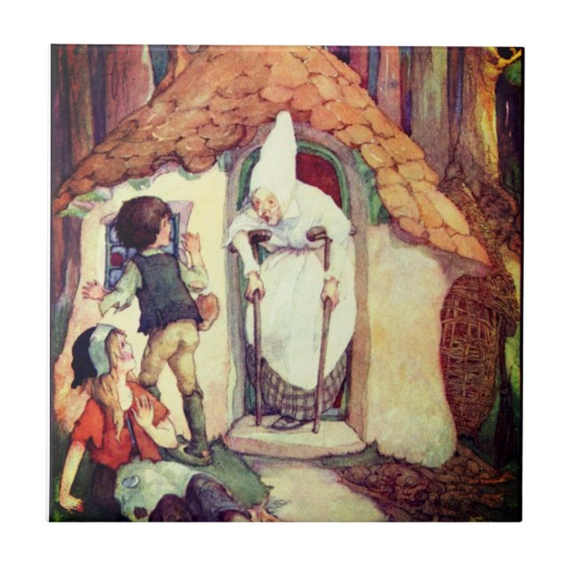 Hansel and Gretel Ceramic Tile (Front)