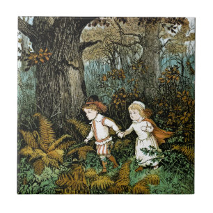 Hansel and Gretel Illustration Tile