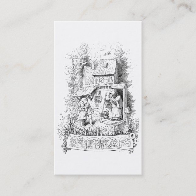 Hansel and Gretel Meet the Witch Business Card (Front)