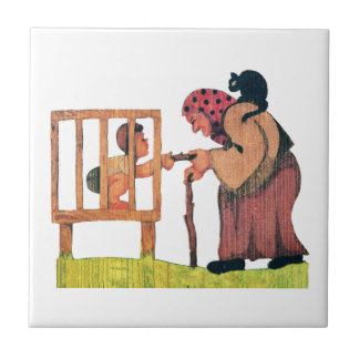 Hansel and the Witch Ceramic Tile