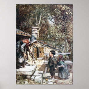 Hansel & Grethel meet the Witch Poster