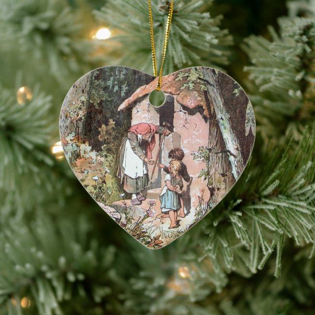 Hänsel und Gretel – Gebrüder Grimm Märchen Ceramic Ornament (Tree)