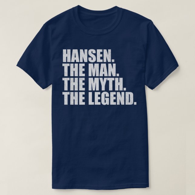 HansenHansen Family name Hansen last Name Hansen S T-Shirt (Design Front)