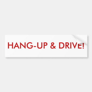 Hant-up & drive bumper sticker