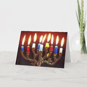 Hanukah Menorah Card