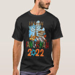 Hanukkah 2022 Menorah Jewish Chanukah Pyjamas Happ T-Shirt<br><div class="desc">Hanukkah 2022 Menorah Jewish Chanukah Pyjamas Happy Hanukkah</div>