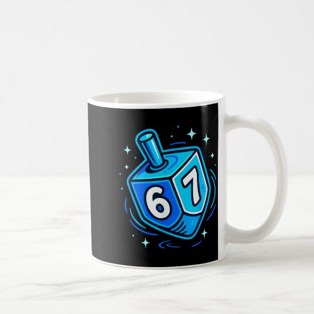 Hanukkah 67 Meme Chanukah Jewish Men Women Kids  Coffee Mug (Right)