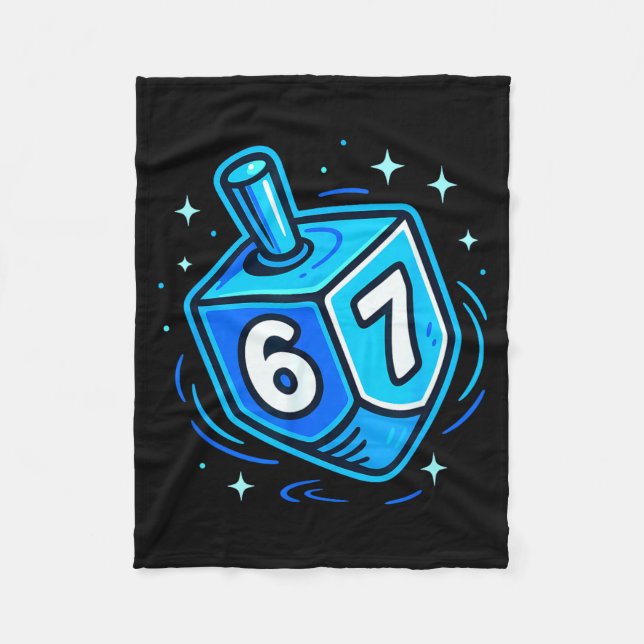 Hanukkah 67 Meme Chanukah Jewish Men Women Kids  Fleece Blanket (Front)