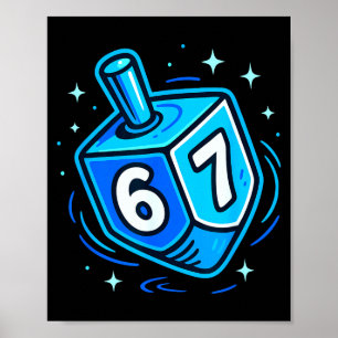 Hanukkah 67 Meme Chanukah Jewish Men Women Kids Poster