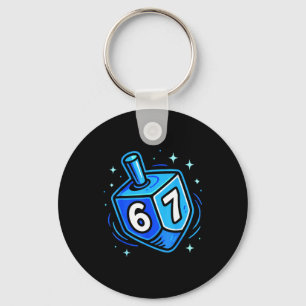 Hanukkah 67 Six Seven Boy Girl Kids 67 Meme Hanukk Key Ring