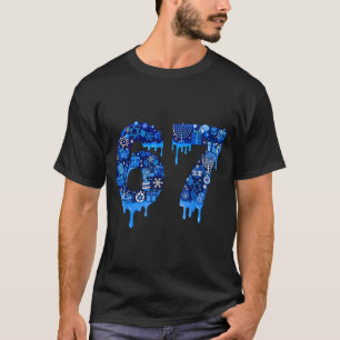 Hanukkah 67 Six Seven Boy Girl Kids 67 Meme Hanukk T-Shirt