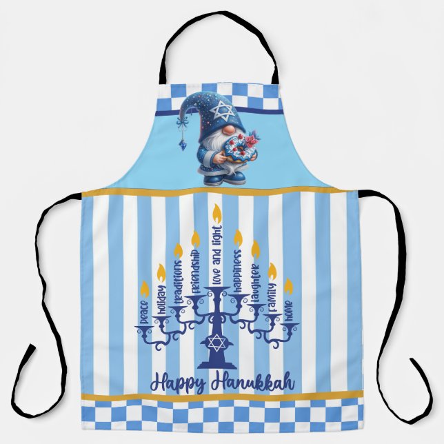Hanukkah All-Over Print Apron (Front)