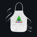 Hanukkah and Christmas Apron - Customised<br><div class="desc">Christmas and Hanukkah holiday gifts and apparel for families who celebrate both holidays features a Christmas Tree,  Jewish Star and Chanukah menorah. Happy Holidays From Bonfire Designs!</div>