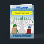 Hanukkah and Christmas holiday season<br><div class="desc">This cartoon makes fun over the holiday season. It's OK to like Christmas trees if you are Jewish. Hanukkah Bushes are great too! Happy Holidays!</div>