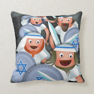 Hanukkah and the Maccabees Cushion