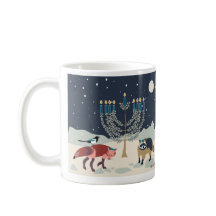 Hanukkah animals Menorah Desert Coffee Mug
