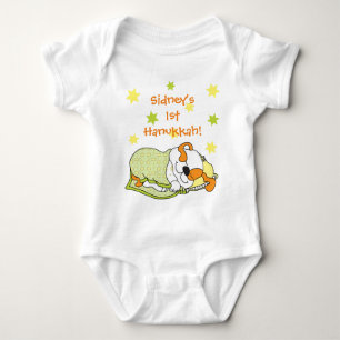 Hanukkah Baby Body Suit/dog/Green Orange Baby Bodysuit