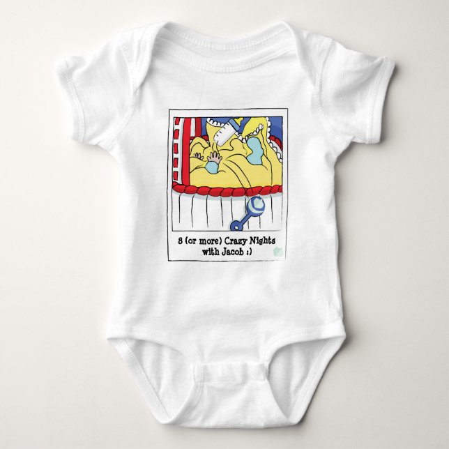 Hanukkah Baby Jersey Body Suit Baby Bodysuit (Front)