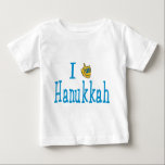 Hanukkah Baby T-Shirt<br><div class="desc">Hanukkah T Shirts: Funny Hanukkah t shirt designs. This Hanukkah T-Shirt is a perfect choice for your favourite someone. Happy Hanukkah Shirts for all.
Descriptive Words: Hanukkah T-Shirts, Chanukah, Star of David, Hanukkah Gifts, </div>