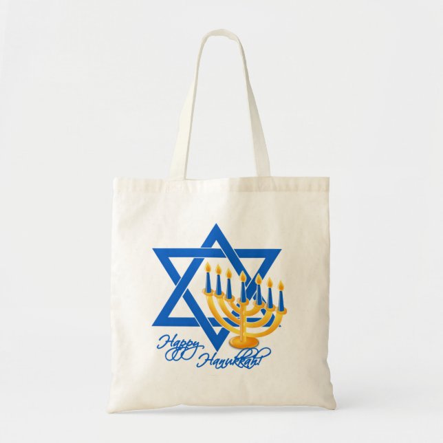 Hanukkah bag - choose style & colour (Front)