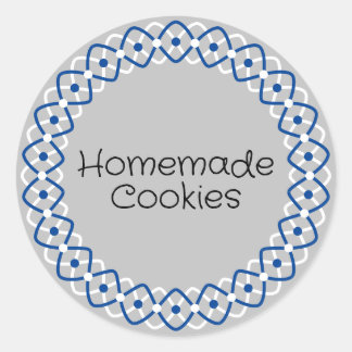 Hanukkah Bakery Box Packaging Classic Round Sticker