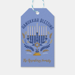 Hanukkah Blessing personalized Gift Tags