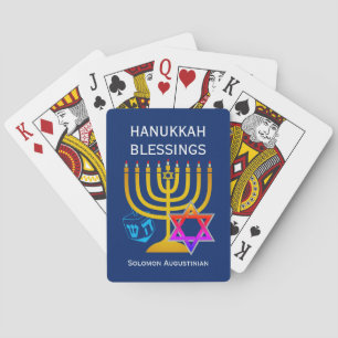 HANUKKAH BLESSINGS PLAYING CARDS
