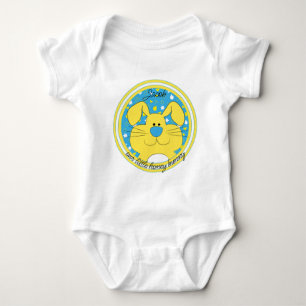 Hanukkah "Blue Honey Bunny" Baby Jersey Bodysuit