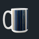 Hanukkah Blues Stripes Blue White Gold Coffee Mug<br><div class="desc">You are viewing The Lee Hiller Photography Art and Designs Collection of Home and Office Decor,  Apparel,  Gifts and Collectibles. The Designs include Lee Hiller Photography and Mixed Media Digital Art Collection http://LeeHiller.com</div>