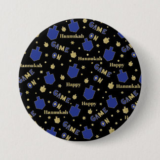 Hanukkah Button, Game ON 7.5 Cm Round Badge