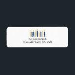 Hanukkah Candles holidays Return Address Label<br><div class="desc">Personalise you holiday mailing with this funny hanukkah candles return address label.
ou can find additional coordinating items in our " Happy Hanukkah Candles" collection.</div>